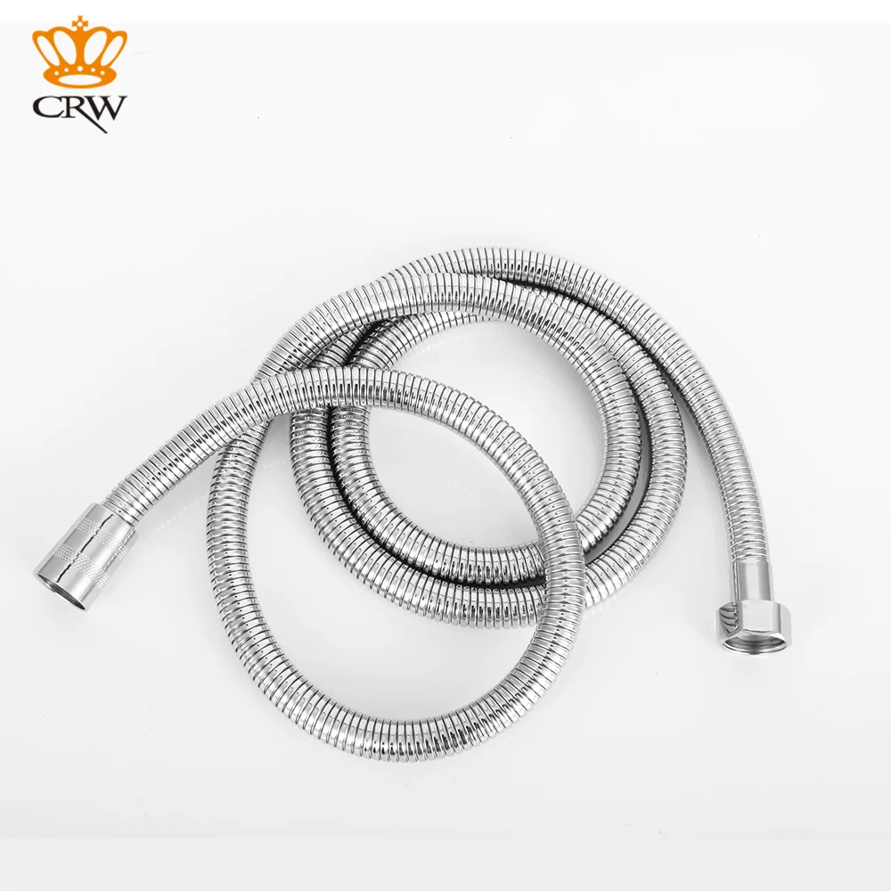 

CRW Bathroom Product 2m Dense Structure Stainless Steel Shower Hose Replacement Flexible Handheld Shower Hose Pipe 200cm Length