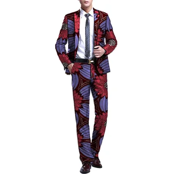 Ankara fashion Men's African pant suits African print blazer+trouser 2 pieces men suit custom made Africa clothing drop shipping
Ankara fashion Men's African pant suits African print blazer+trouser 2 pieces men suit custom made Africa clothing drop shipping