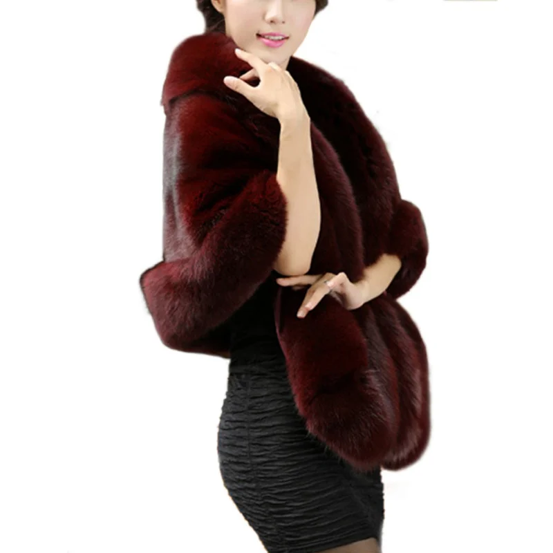 2018 Winter Women Vest Fur Coat Faux Fur Coats Luxury Fox Fur Imitation Mink Fur Poncho Bridal Wedding Dress Shawl Cape
2018 Winter Women Vest Fur Coat Faux Fur Coats Luxury Fox Fur Imitation Mink Fur Poncho Bridal Wedding Dress Shawl Cape