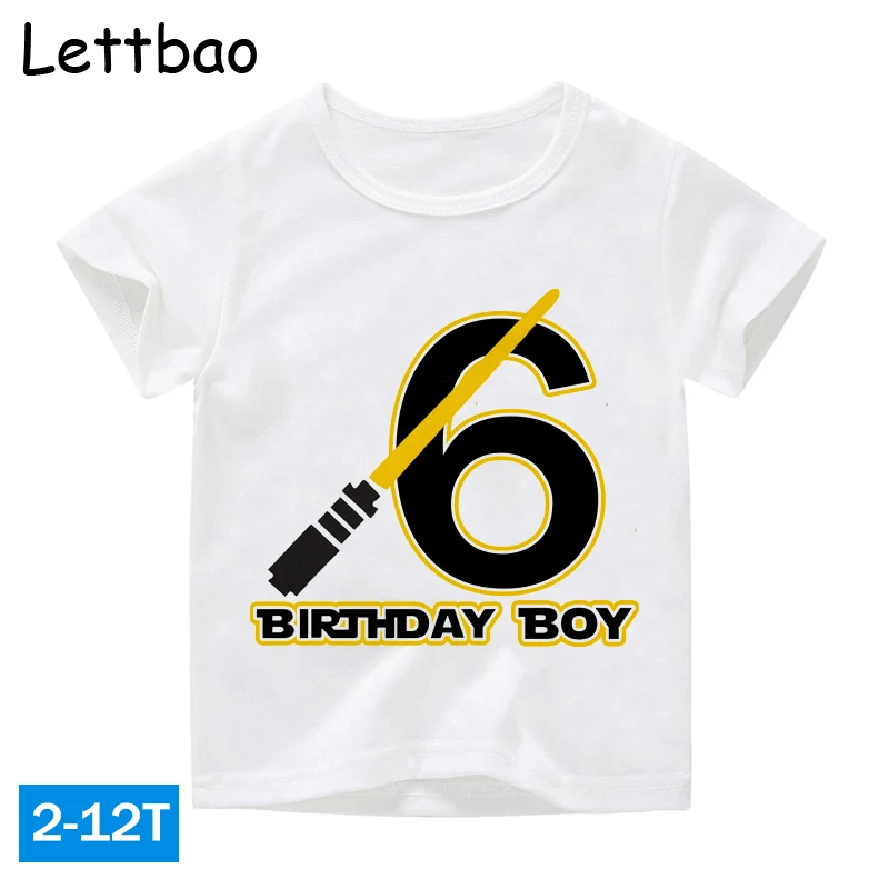 Happy Birthday Boy Design Summer Kids Star Wars T-shirts Boys Girls Short Sleeve T-shirt Baby Tees Children Tops for 2-14 Years
Happy Birthday Boy Design Summer Kids Star Wars T-shirts Boys Girls Short Sleeve T-shirt Baby Tees Children Tops for 2-14 Years
