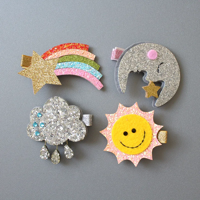 Resale Delicated Moon Modish Girls Hair Clip Rainbow Hairpin Kid Hair Clip Barrette Cartoon Sun Shape Hairpin Winter Style Hair
Resale Delicated Moon Modish Girls Hair Clip Rainbow Hairpin Kid Hair Clip Barrette Cartoon Sun Shape Hairpin Winter Style Hair