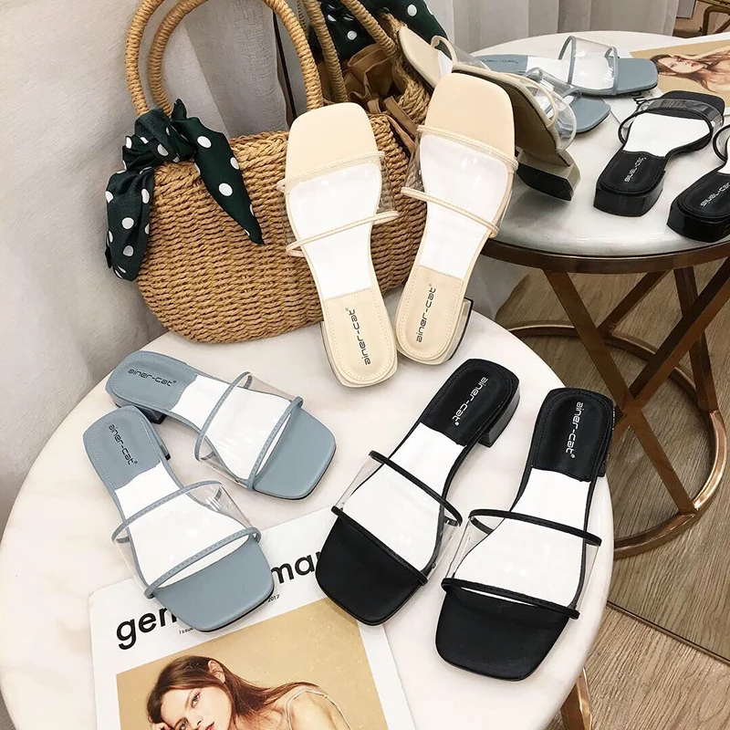 The new south Korean version of the summer 2019 open-toe midsole with web celebrity slipper slipper slipper women's sense of fas
The new south Korean version of the summer 2019 open-toe midsole with web celebrity slipper slipper slipper women's sense of fas