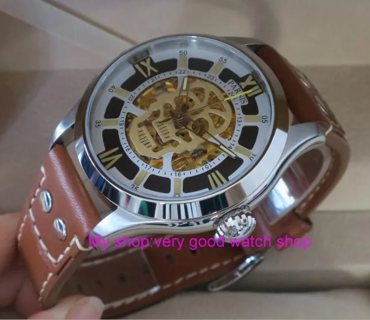 42MM PARNIS 21 jewels Japanese automatic Self-Wind Mechanical watches Sapphire Crystal Luminous men's watch G10
42MM PARNIS 21 jewels Japanese automatic Self-Wind Mechanical watches Sapphire Crystal Luminous men's watch G10
