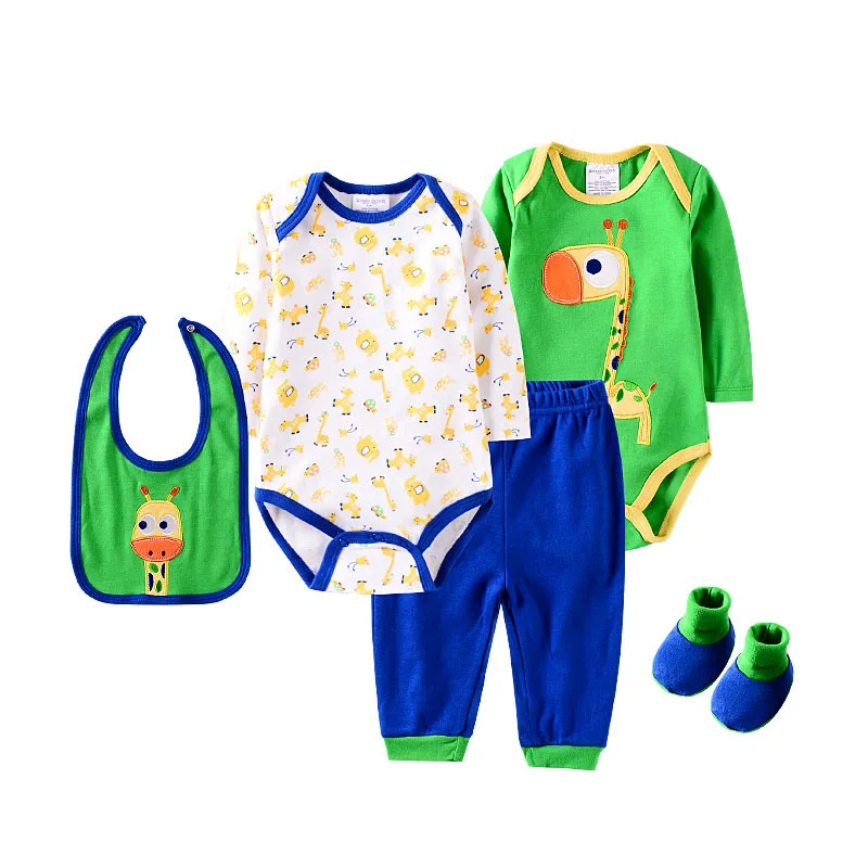 2019 new baby Clothing Sets cotton boys girls Newborn suit 5pcs long sleeve rompers+pants++Footwear+bib infant clothing suit
2019 new baby Clothing Sets cotton boys girls Newborn suit 5pcs long sleeve rompers+pants++Footwear+bib infant clothing suit