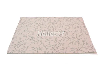 Green Color Heat-resistant Placemat,Reversible Cotton & Linen Table Mats for Dining,Kitchen