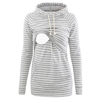 Maternity Women Nursing Stripe Hoodie Sweatshirts Blouse Casual Pregnant Woman Long Sleeves Breastfeeding Outfits Clothes 2020
Maternity Women Nursing Stripe Hoodie Sweatshirts Blouse Casual Pregnant Woman Long Sleeves Breastfeeding Outfits Clothes 2020