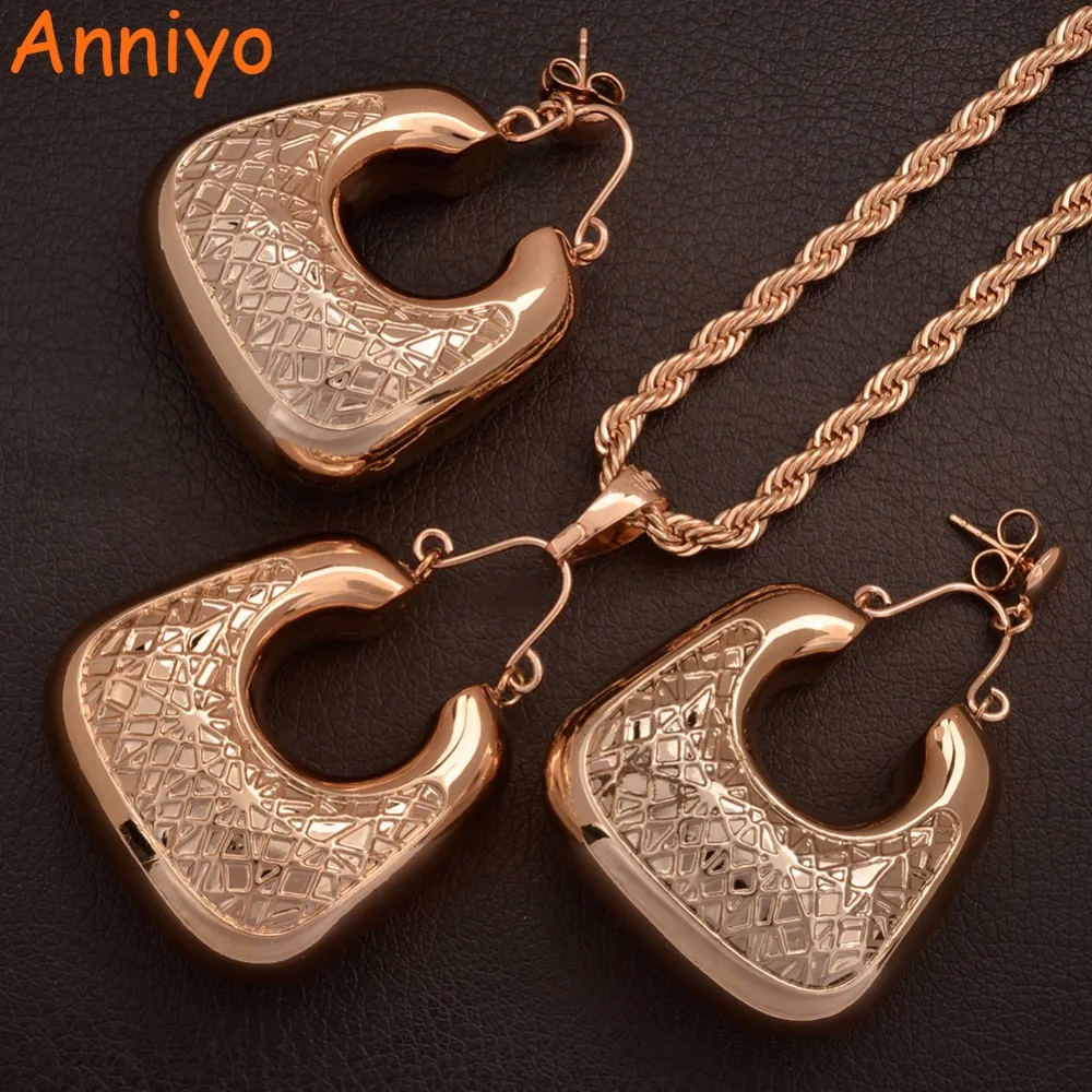 Anniyo Nigerian Wedding Jewelry sets of Pendant Necklace & Earrings set for Women Hollow Jewelry African Gifts #060604
Anniyo Nigerian Wedding Jewelry sets of Pendant Necklace & Earrings set for Women Hollow Jewelry African Gifts #060604