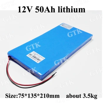 GTK thium 12V bateria 12v 50AH lithium battery 3s 18650 with BMS for 12V 480W Solar Energy Storage Inverter power supply Scooter
GTK thium 12V bateria 12v 50AH lithium battery 3s 18650 with BMS for 12V 480W Solar Energy Storage Inverter power supply Scooter