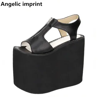 Angelic imprint woman mori girl lolita cosplay shoes lady super high heels wedges pumps women princess summer dress sandals 16cm
Angelic imprint woman mori girl lolita cosplay shoes lady super high heels wedges pumps women princess summer dress sandals 16cm