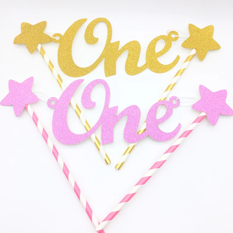 One Cake Topper Banner Star Paper Bunting Baby Shower First Birthday Party Favors Cake Decorations
One Cake Topper Banner Star Paper Bunting Baby Shower First Birthday Party Favors Cake Decorations