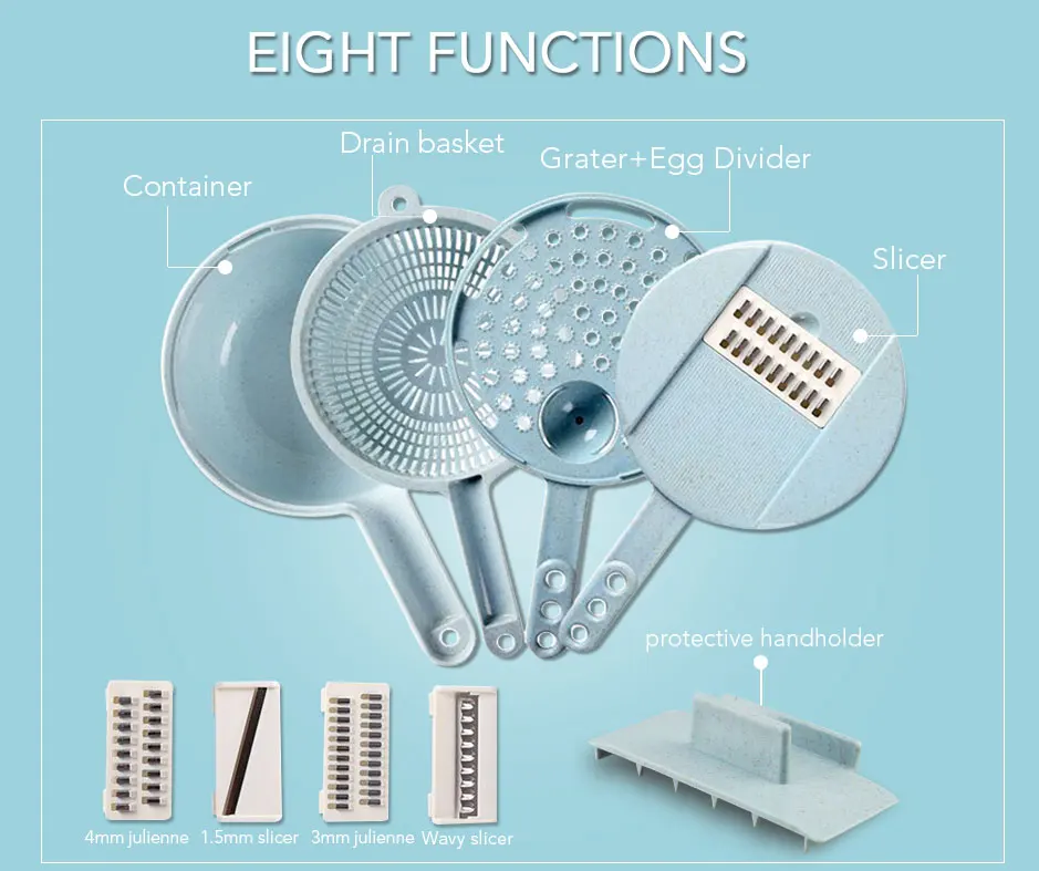 8 In 1 Multi-Functional Vegetable & Fruit Cutter - Kitchenfiy – kitchenfiy