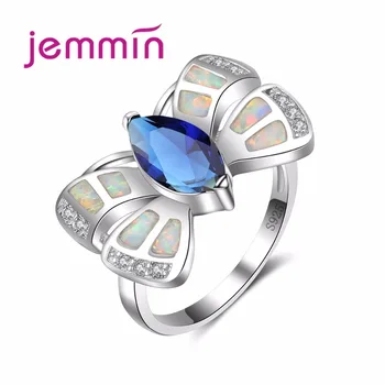 Charming Butterfly Rings For Women Party Gift Aminal Opal Blue Crystal 925 Sterling Silver Silver Color Wedding Rings Jewelry
Charming Butterfly Rings For Women Party Gift Aminal Opal Blue Crystal 925 Sterling Silver Silver Color Wedding Rings Jewelry