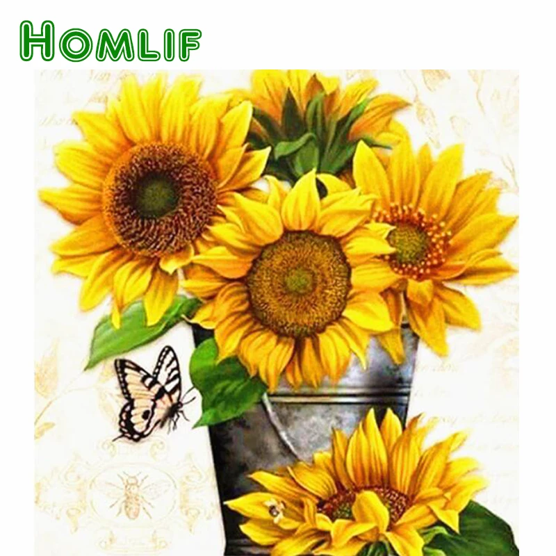 HOMLIF 5D DIY Full Square Sunflower Diamond Painting Embroidery Sale Diamond Mosaic Picture Of Rhinestone Decor Home Sticker Art
HOMLIF 5D DIY Full Square Sunflower Diamond Painting Embroidery Sale Diamond Mosaic Picture Of Rhinestone Decor Home Sticker Art