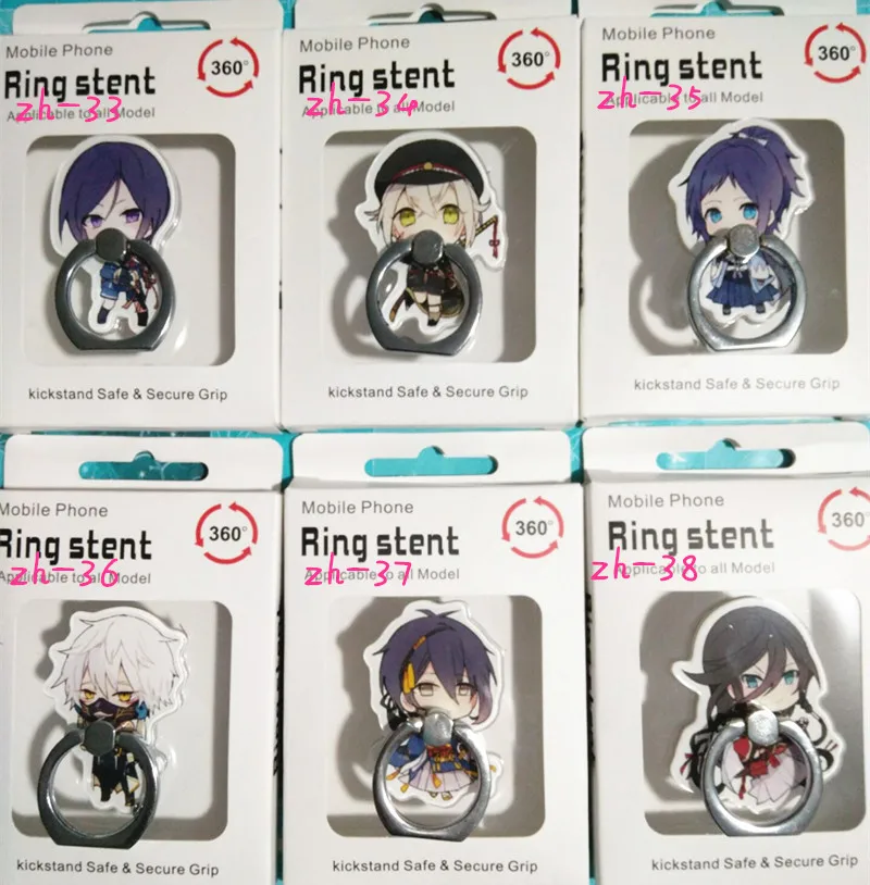 6 Pcs/lot Anime Touken Ranbu Online Finger Ring Mobile Phone Stand Holder Acrylic 360 Degree Ring Stent Action Figure Toy gift
6 Pcs/lot Anime Touken Ranbu Online Finger Ring Mobile Phone Stand Holder Acrylic 360 Degree Ring Stent Action Figure Toy gift