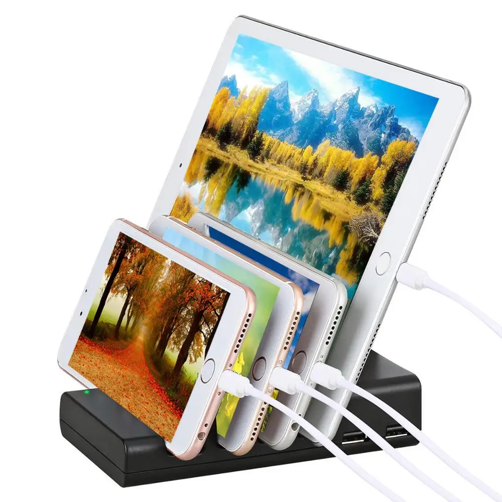 Charging Station,4 port Multiple USB Charger Station Charging Dock Desktop Organizer & Cell Phone Docking Station for smartphone
Charging Station,4 port Multiple USB Charger Station Charging Dock Desktop Organizer & Cell Phone Docking Station for smartphone