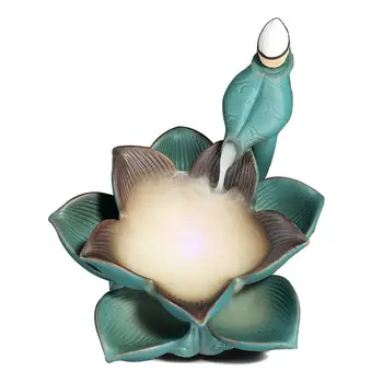 Ceramic Incense Burner Household Smoke Reflow Incense Burner Creative Lotus Reflow Sandalwood Burner Craft Decoration
Ceramic Incense Burner Household Smoke Reflow Incense Burner Creative Lotus Reflow Sandalwood Burner Craft Decoration