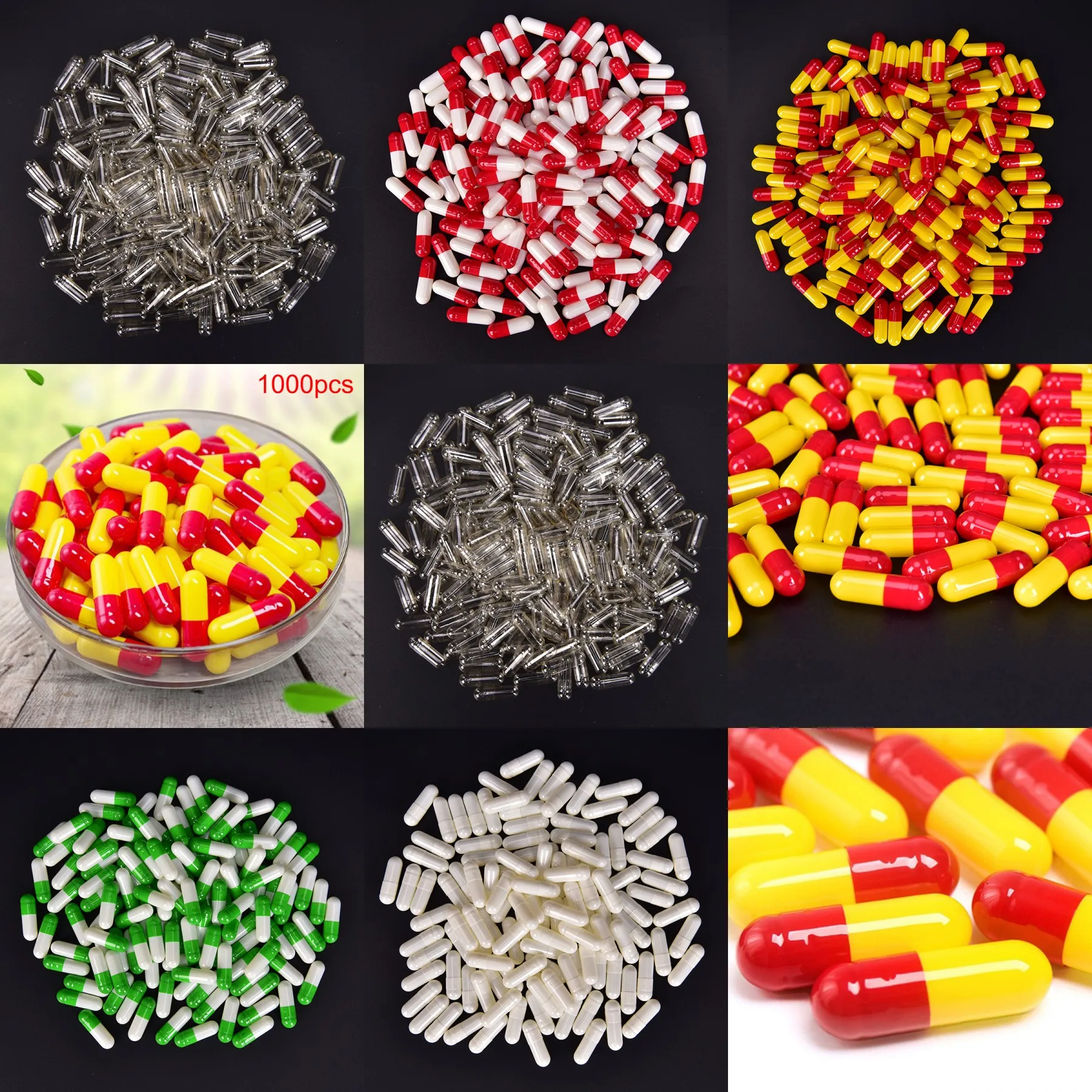 1000Pcs Empty Hard Gelatin Capsule Medicine Capsule Empty Pill Box Holder Storage Organizer Container Case Pill Box Splitters
1000Pcs Empty Hard Gelatin Capsule Medicine Capsule Empty Pill Box Holder Storage Organizer Container Case Pill Box Splitters