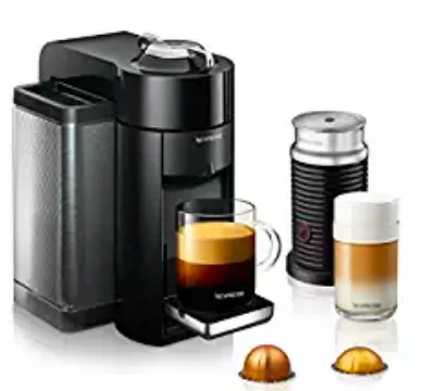 Nespresso Vertuo Evoluo Coffee and Espresso Machine with Aeroccino by De'Longhi, Black
Nespresso Vertuo Evoluo Coffee and Espresso Machine with Aeroccino by De'Longhi, Black