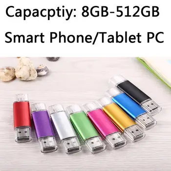 Smart Phone USB Flash Drive 1TB 2TB OTG Micro USB Memory Stick Flash Card Pendrive 2.0 8GB-64GB 128GB 512GB For PC Android Phone
Smart Phone USB Flash Drive 1TB 2TB OTG Micro USB Memory Stick Flash Card Pendrive 2.0 8GB-64GB 128GB 512GB For PC Android Phone