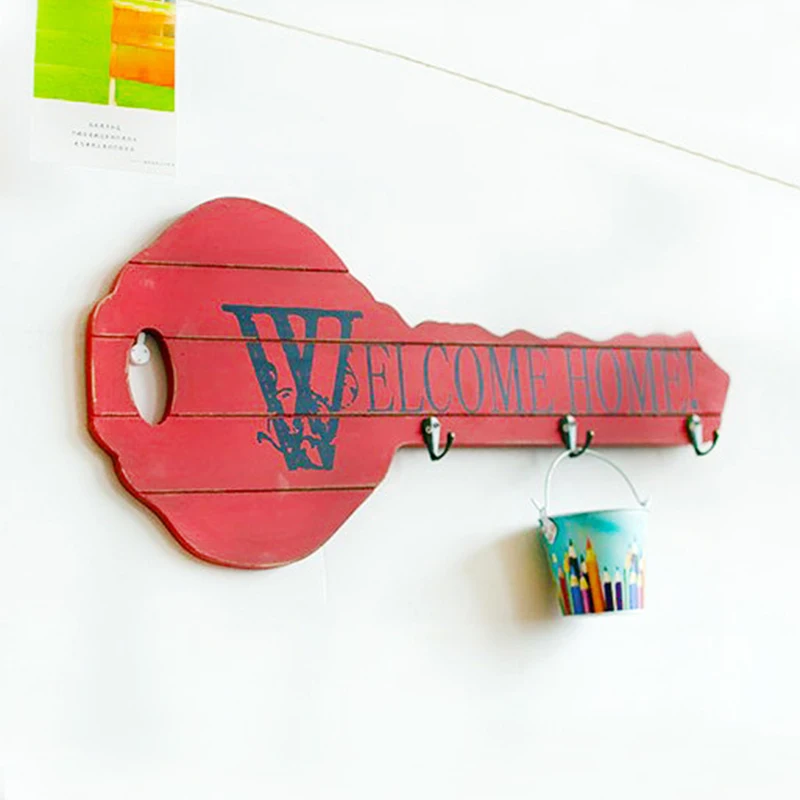 Cute Key Shape Wooden Wall Hanging Hook Creative Wood Craft Home Decoration Accessories Modern Decorative Hook
Cute Key Shape Wooden Wall Hanging Hook Creative Wood Craft Home Decoration Accessories Modern Decorative Hook