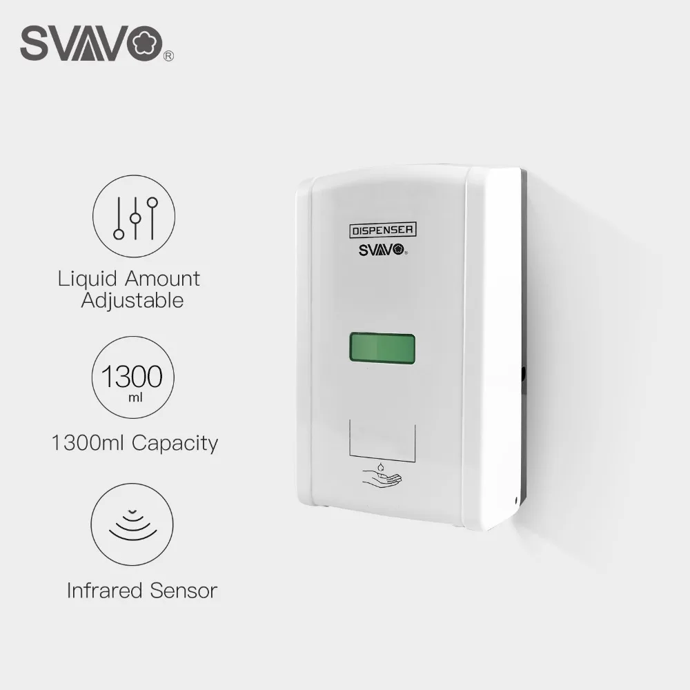 1300ml Wall Mounted Sensor Touchless Autoamtic Soap Dispenser Kitchen Infrared Induction Smart Liquid Soap Dispenser
1300ml Wall Mounted Sensor Touchless Autoamtic Soap Dispenser Kitchen Infrared Induction Smart Liquid Soap Dispenser