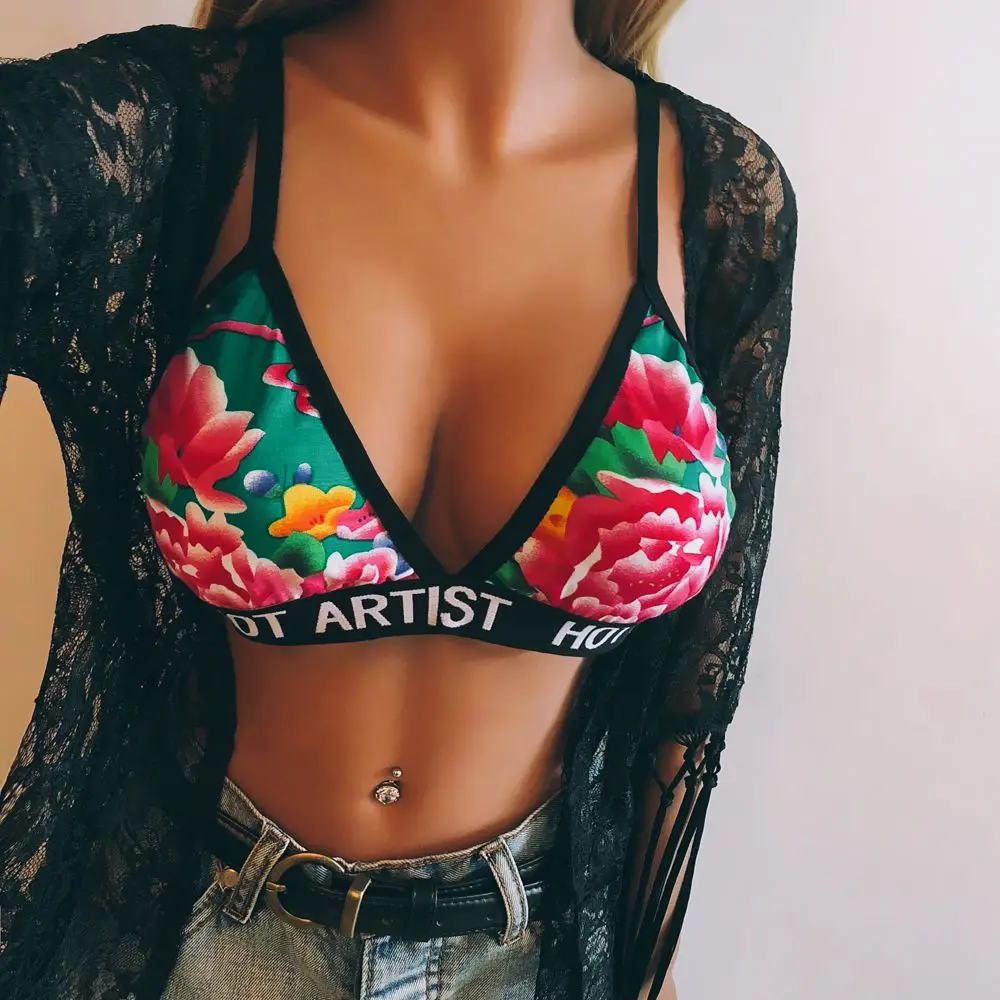Women Sexy-Lingerie Lotus Flower Glitter Transparent Bra Underwear Bandage Crop Tank Top Bralette Bustier Beachwear
Women Sexy-Lingerie Lotus Flower Glitter Transparent Bra Underwear Bandage Crop Tank Top Bralette Bustier Beachwear
