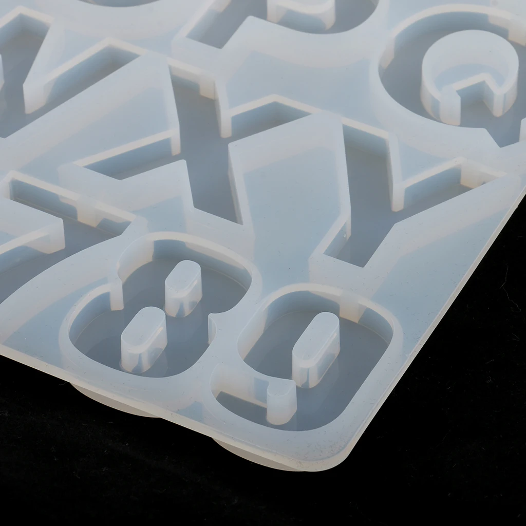 Alphabet Number Shape Silicone DIY Molds Tray for Resin pendant earring necklace making Jewelry Making Craft Tool