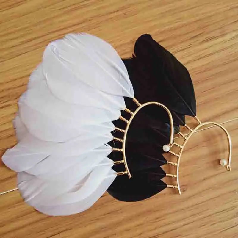 1 PC Unique Unisex Big Feather Ear Cuff Clip Earrings Non Piercing For Women Earless Hang Fashion Jewelry White Black
1 PC Unique Unisex Big Feather Ear Cuff Clip Earrings Non Piercing For Women Earless Hang Fashion Jewelry White Black