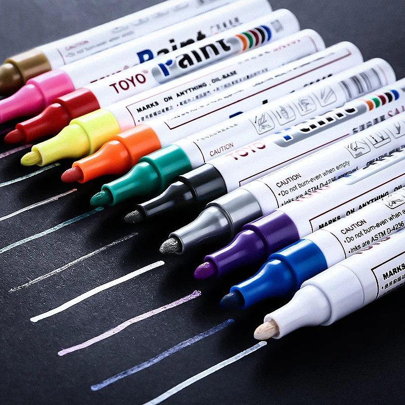 Waterproof paint pen oily marker pen not faded tire mark pen cloth plastic ceramic glass wood touch up paint gold signature pen
Waterproof paint pen oily marker pen not faded tire mark pen cloth plastic ceramic glass wood touch up paint gold signature pen