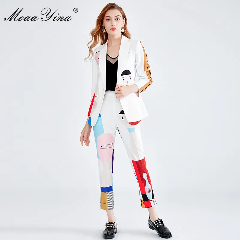 MoaaYina Fashion Designer Set Autumn Winter Women Long sleeve Cartoon Print loveliness Elegant Suit+Elastic waist Two-piece suit
MoaaYina Fashion Designer Set Autumn Winter Women Long sleeve Cartoon Print loveliness Elegant Suit+Elastic waist Two-piece suit