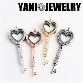 Floating Locket 10pcs/lot Newest Crystal Heart Key Floating Locket Openable Magnetic Glass Charms Locket Pendant Jewelry Making
Floating Locket 10pcs/lot Newest Crystal Heart Key Floating Locket Openable Magnetic Glass Charms Locket Pendant Jewelry Making