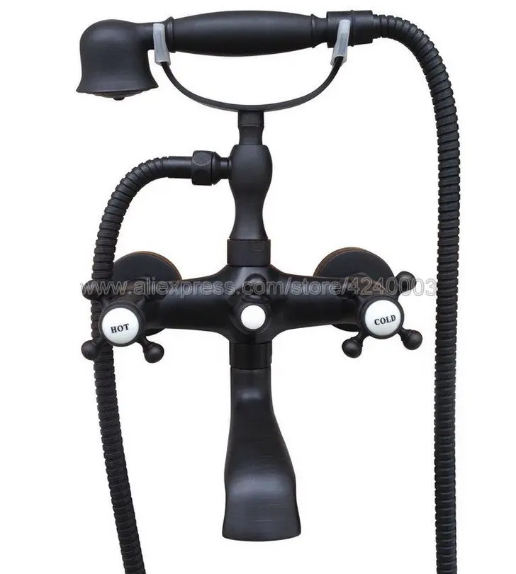 Oil Rubbed Bronze Bathroom Bath Tub Faucet Taps Dual Holder Telephone Style Wall Mounted Ktf610
Oil Rubbed Bronze Bathroom Bath Tub Faucet Taps Dual Holder Telephone Style Wall Mounted Ktf610
