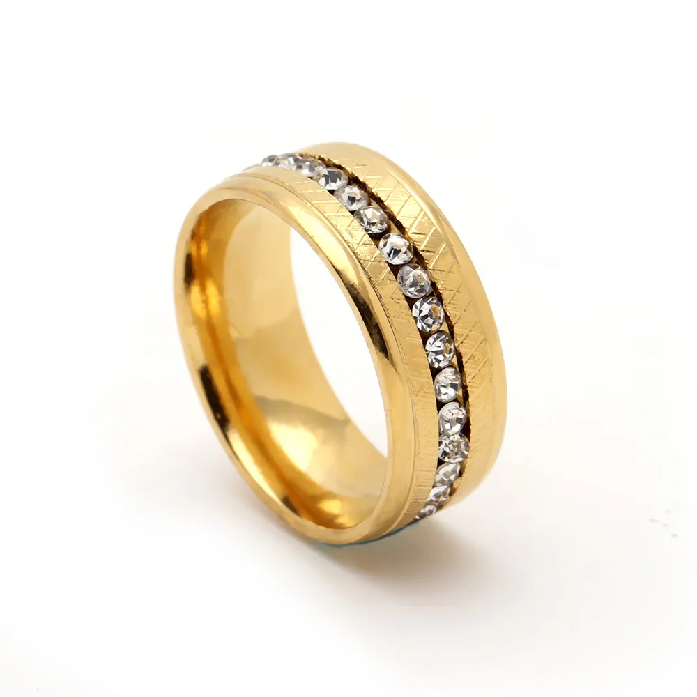 S925Mall Gold Color White Crystal Wedding Rings for Women Men Stainless Steel Ring anillos mujer anel Titanyum pack of 5pcs
S925Mall Gold Color White Crystal Wedding Rings for Women Men Stainless Steel Ring anillos mujer anel Titanyum pack of 5pcs