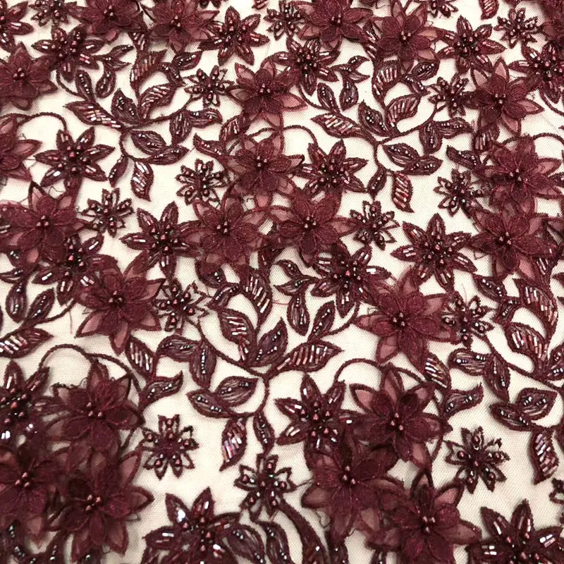 Super Quality 3D floral Tulle Lace Handmade African Lace Fabric With heavy Beads French Wedding Lace Fabric 15yards RG406
Super Quality 3D floral Tulle Lace Handmade African Lace Fabric With heavy Beads French Wedding Lace Fabric 15yards RG406