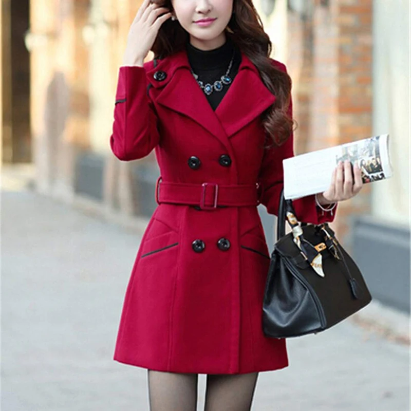 ZOGAA Women's Wool Coat 2019 Winter Fashion Long Trench Coat Warm Slim Fit Blends Female Solid Woolen Overcoat Women Windbreaker
ZOGAA Women's Wool Coat 2019 Winter Fashion Long Trench Coat Warm Slim Fit Blends Female Solid Woolen Overcoat Women Windbreaker