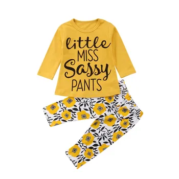 pudcoco 2PCS Baby Girl Boy Casual Clothes set Little miss Letter T-shirt+Pants Autumn Clothes Tracksuit Outfits Clothing Sets
pudcoco 2PCS Baby Girl Boy Casual Clothes set Little miss Letter T-shirt+Pants Autumn Clothes Tracksuit Outfits Clothing Sets