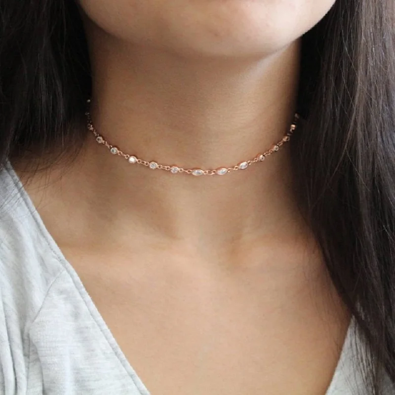 2019 Top quality fine 925 sterling silver delicate Small Tear Drop Shape Sparkling CZ choker elegant wedding gift women necklace
2019 Top quality fine 925 sterling silver delicate Small Tear Drop Shape Sparkling CZ choker elegant wedding gift women necklace