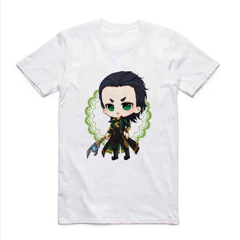 Super Hero Series Captain America Iron Man Hulk Loki Funny cartoon Patterned Summer T-shirt with Round Collar
Super Hero Series Captain America Iron Man Hulk Loki Funny cartoon Patterned Summer T-shirt with Round Collar