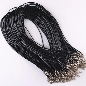 Wholesale 2mm Black Wax Cord Necklace Rope 43cm Chain Lobster Clasp DIY Jewelry Accessories 100pcs/lot
Wholesale 2mm Black Wax Cord Necklace Rope 43cm Chain Lobster Clasp DIY Jewelry Accessories 100pcs/lot