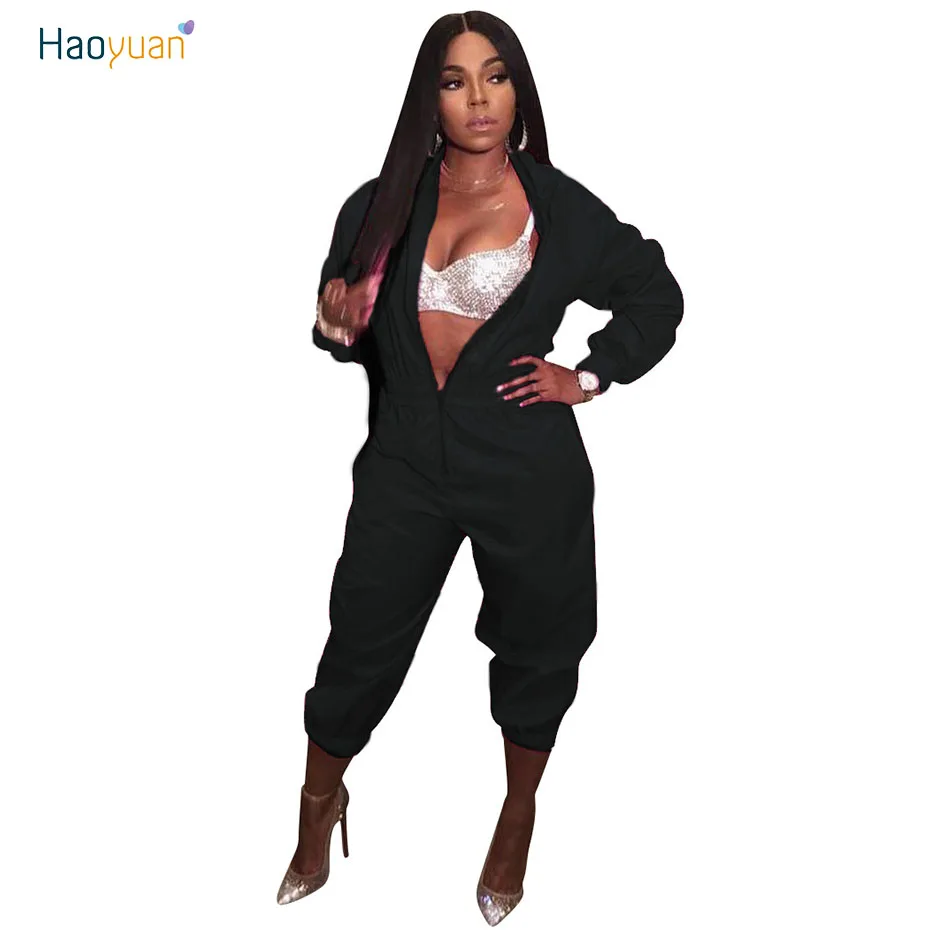 HAOYUAN Rompers Women Sexy Jumpsuit Fashion New Full Sleeve Long Pants Front Zipper Womens Overalls Streetwear Black Jumpsuits
HAOYUAN Rompers Women Sexy Jumpsuit Fashion New Full Sleeve Long Pants Front Zipper Womens Overalls Streetwear Black Jumpsuits