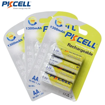 12Pcs/3Pack PKCELL Ni-MH AA Batteries 1.2V 1300mAh AA Rechargeable Battery Batteries NiMh 2A Bateria Baterias for flashlight 
12Pcs/3Pack PKCELL Ni-MH AA Batteries 1.2V 1300mAh AA Rechargeable Battery Batteries NiMh 2A Bateria Baterias for flashlight