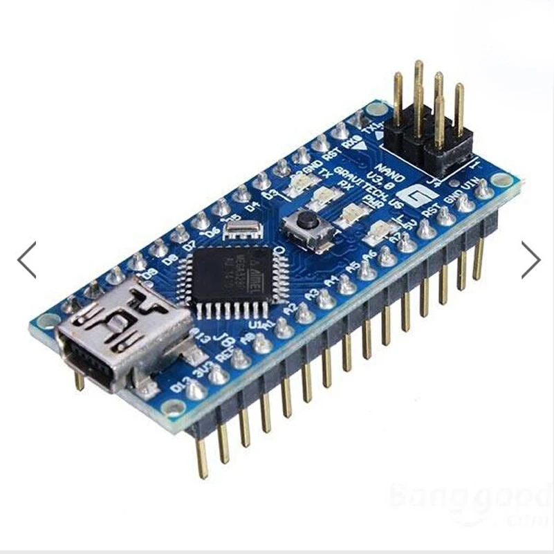 Arduino Nano V3.0 controller ATMEGA328P ATMEGA328 original CH340 with USB cable support
Arduino Nano V3.0 controller ATMEGA328P ATMEGA328 original CH340 with USB cable support