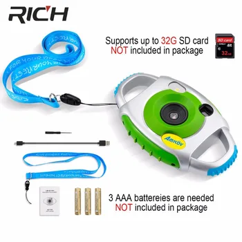 Mini Cute Kid Camera 5MP HD Creativity Neck Children 5MP HD Camera Photography Support Speaker Recording SD Card for Kid Gifts
Mini Cute Kid Camera 5MP HD Creativity Neck Children 5MP HD Camera Photography Support Speaker Recording SD Card for Kid Gifts