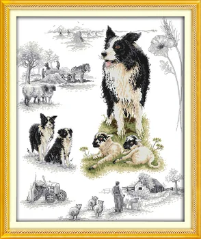 Herding dogs Canvas DMC Counted Cross Stitch Kits printed Cross-stitch set Embroidery Needlework
Herding dogs Canvas DMC Counted Cross Stitch Kits printed Cross-stitch set Embroidery Needlework