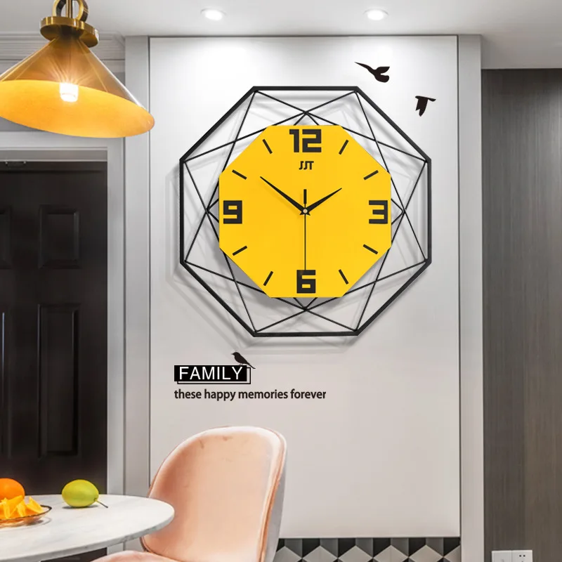 Nordic minimalist creative wall clock living room mute clock modern home clock fashion metal decorative quartz clock hot sale
Nordic minimalist creative wall clock living room mute clock modern home clock fashion metal decorative quartz clock hot sale