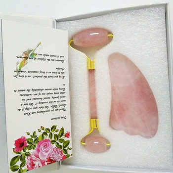Jade Facial Roller Massager Natural Rose Quartz Jade Roller Guasha kit Face Slimming Skin Massage Lifting Stone Beauty Care Tool
Jade Facial Roller Massager Natural Rose Quartz Jade Roller Guasha kit Face Slimming Skin Massage Lifting Stone Beauty Care Tool