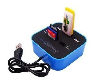 All In One 3 Port Extend USB 2.0 Hub Combo SD/MMC/M2/MS MP-Multi-card Reader 
All In One 3 Port Extend USB 2.0 Hub Combo SD/MMC/M2/MS MP-Multi-card Reader