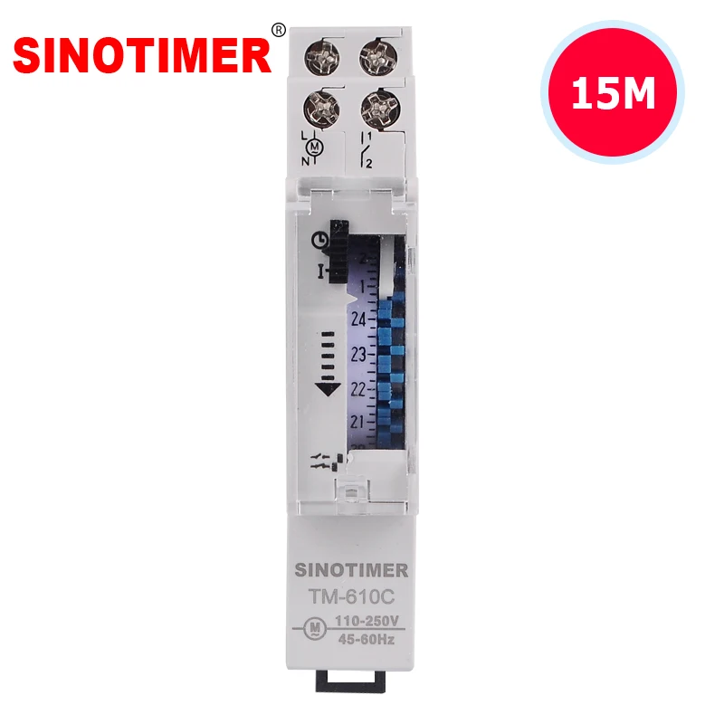 Cheap Price Universal Input 110~250VAC 15mins Interval 24hrs 18mm Module Mechanical Time Counter Switch DIN Rail Installation
Cheap Price Universal Input 110~250VAC 15mins Interval 24hrs 18mm Module Mechanical Time Counter Switch DIN Rail Installation