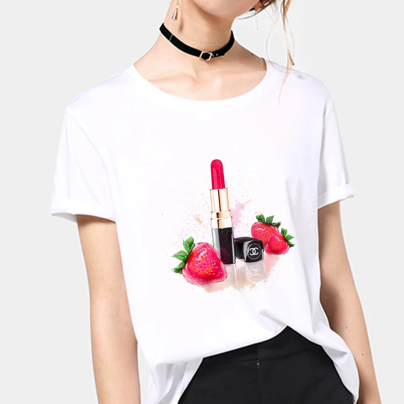 T-shirt Femme Sexy Printed 2019 New Summer Thin Section Tops Female Clothing T shirt Women Harajuku White Tshirt Short Sleeve
T-shirt Femme Sexy Printed 2019 New Summer Thin Section Tops Female Clothing T shirt Women Harajuku White Tshirt Short Sleeve