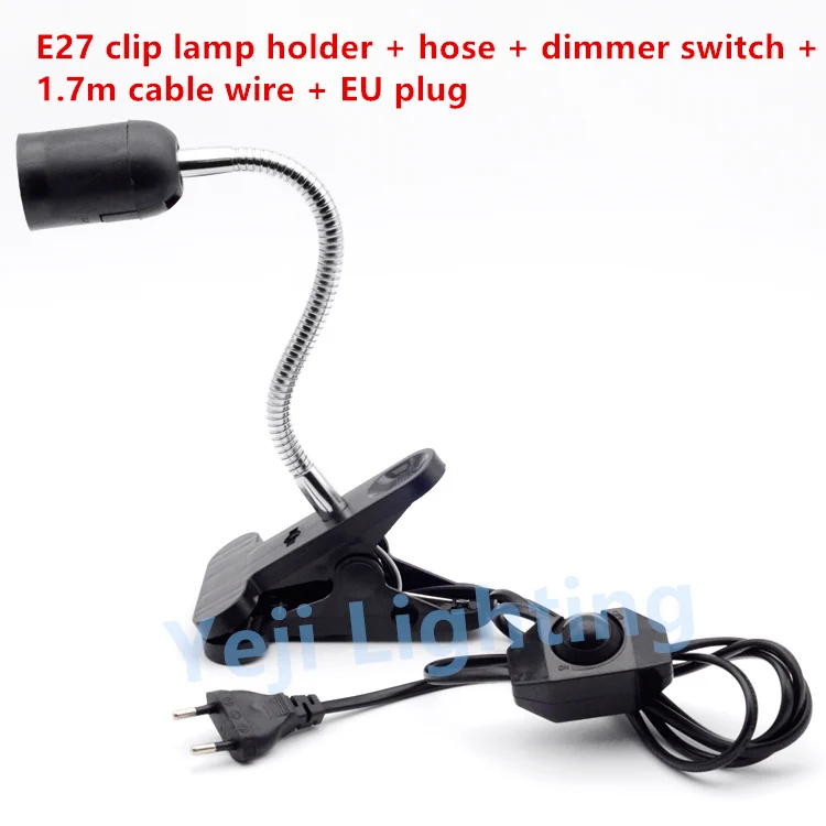 Universal hose clip E27 lamp holder hose lamp base EU 2 PINS plug dimmer switch retro cord set Lighting accessories diy
Universal hose clip E27 lamp holder hose lamp base EU 2 PINS plug dimmer switch retro cord set Lighting accessories diy